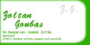 zoltan gombas business card