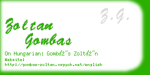 zoltan gombas business card